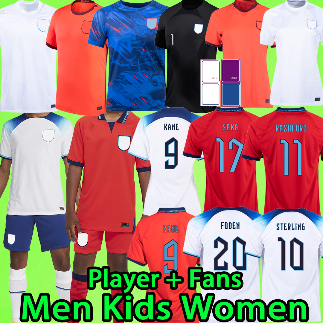 

XXXL 4XL 2022 Englands Soccer Jerseys Fans player version WOMEN KIDS KIT 22 23 goalkeeper Football Shirts long sleeve 2023 KANE FODEN, 2022 player version