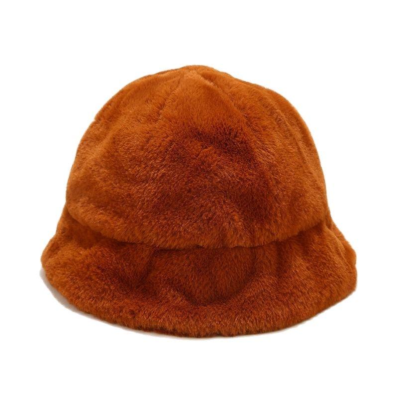 

Berets LDSLYJR 2022 Polyester Warm Solid Color Bucket Hat Fisherman Outdoor Travel Sun Cap Hats For Men And Women 28, White