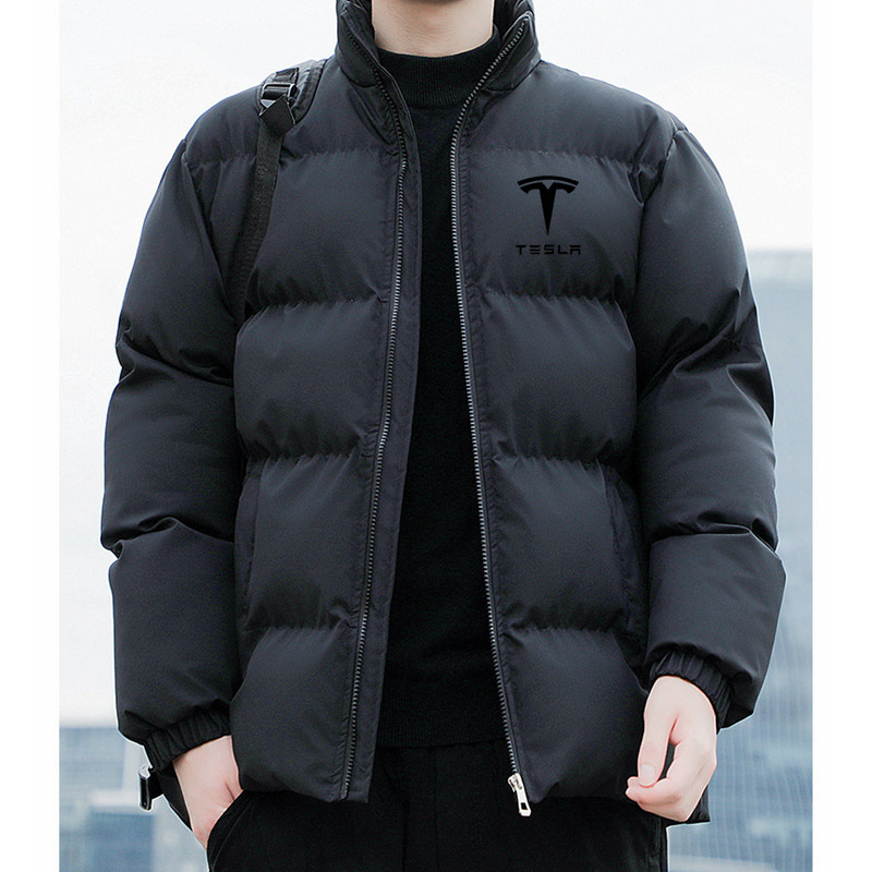

Men s Down Parkas Winter Fashion Solid Color Parka Coat Jacket Tesla Mens Thicken Warm Man Stand Collar Jackets Men 221208