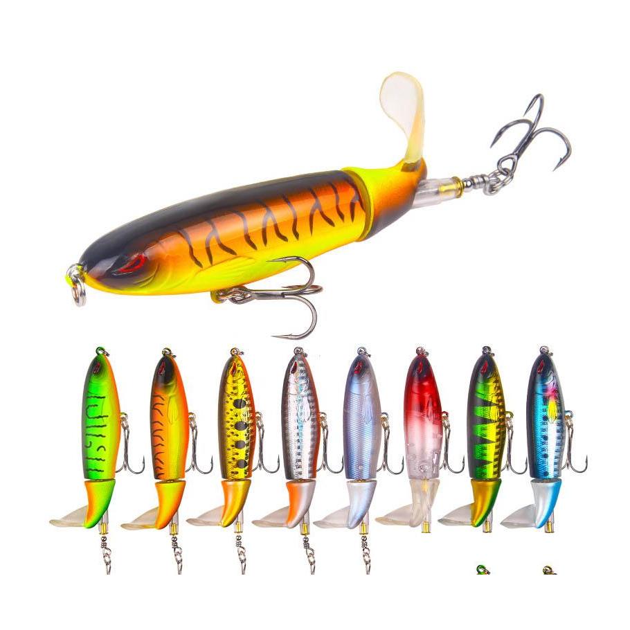 

Baits Lures Fishing Lure Whopper Plopper With Floating Rotating Tail Topwater Bait Freshwater Saltwater For Carp Bass Pike Drop De Otzu7