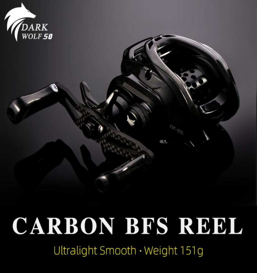 

Baitcaster DARK WOLF 50 Ultralight 151g Carbon Saltwater Baitcasting Reel Bass Lure Wheel For Trout Pike Fishing Reels6918681
