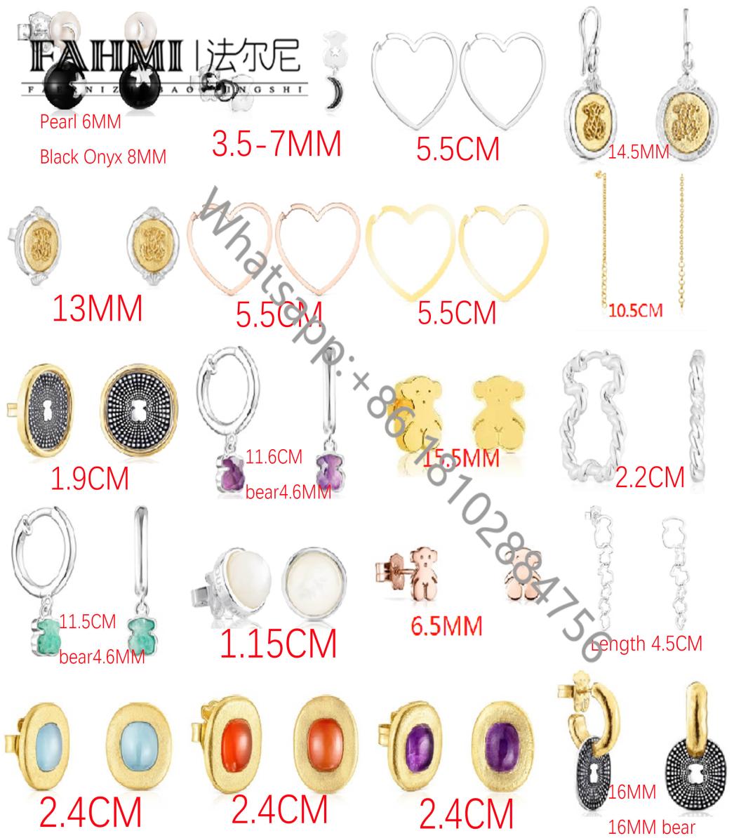 

Fahmi2022 new 925 sterling silver bear earring timeless fashion fresh and delicate ladies earring wear earrings factory direct sal6049768