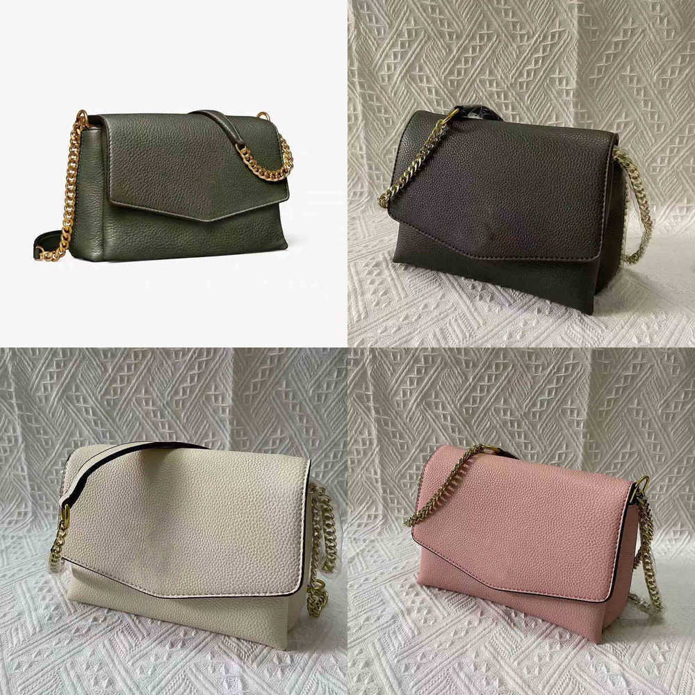 

Womens Women's Chain Shoulder Bag Women Simple Litchi Skin Pattern Large Capacity Solid Color Messenger Handbag 220816, Army green7