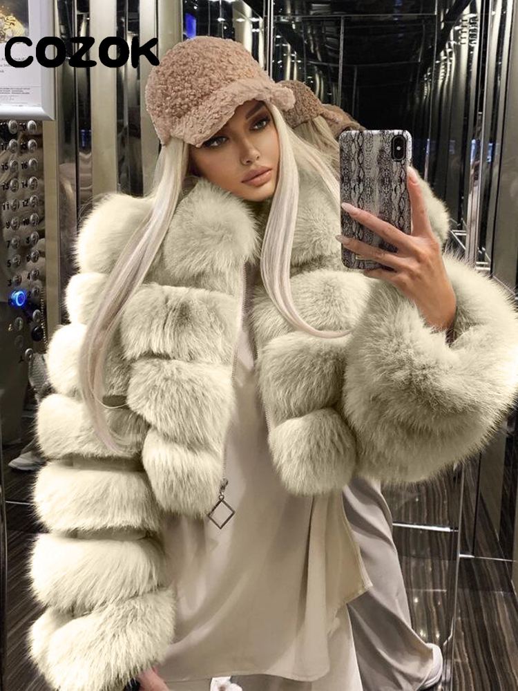 

Women s Leather Faux Winter Jacket Warm Fur Coat Fashion Natural Real Short Coats White High Quality Luxury Oversize Outwear 221208