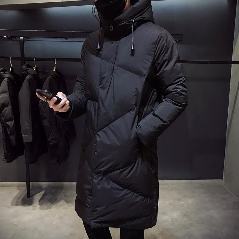 

Men's Down Parkas Fashion Winter Jacket brand clothing Parka Thick Warm Long Coats High quality Hooded jacket black 5XL 221208, Black 2