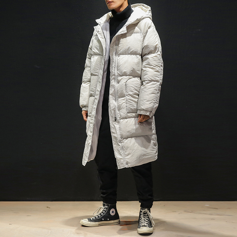 

Men s Down Parkas High Quality Winter Jacket Men Hooded Thicken Warm Parka Coat Casual Slim Mens Overcoat Long Cotton padded jacket  5XL 221208, Gray