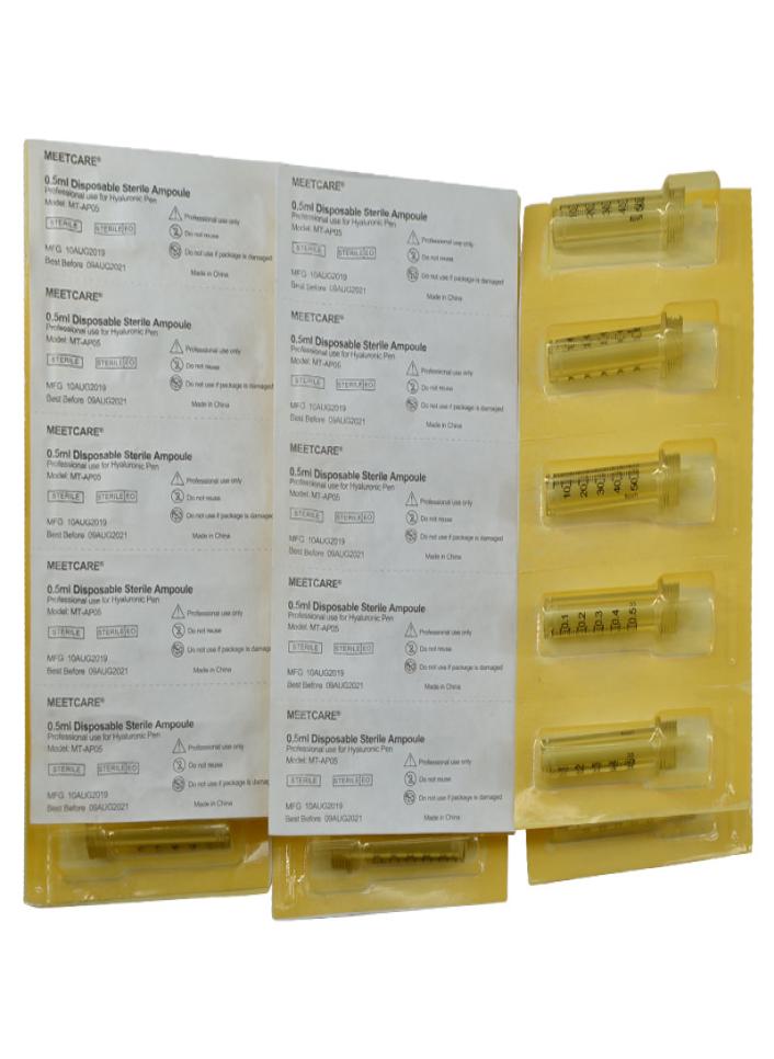 

Beauty Items Disposable Ampule for the Mesotherapy Hyaluron Pen Ampoule 03mL 05 ml4814653