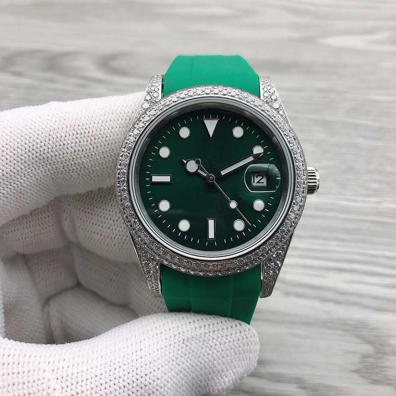 

Watch Automatic Mechanical 40mm Stainless Steel Men Wristband Montre De Luxe With Calendar Design Folding Buckle, Color1