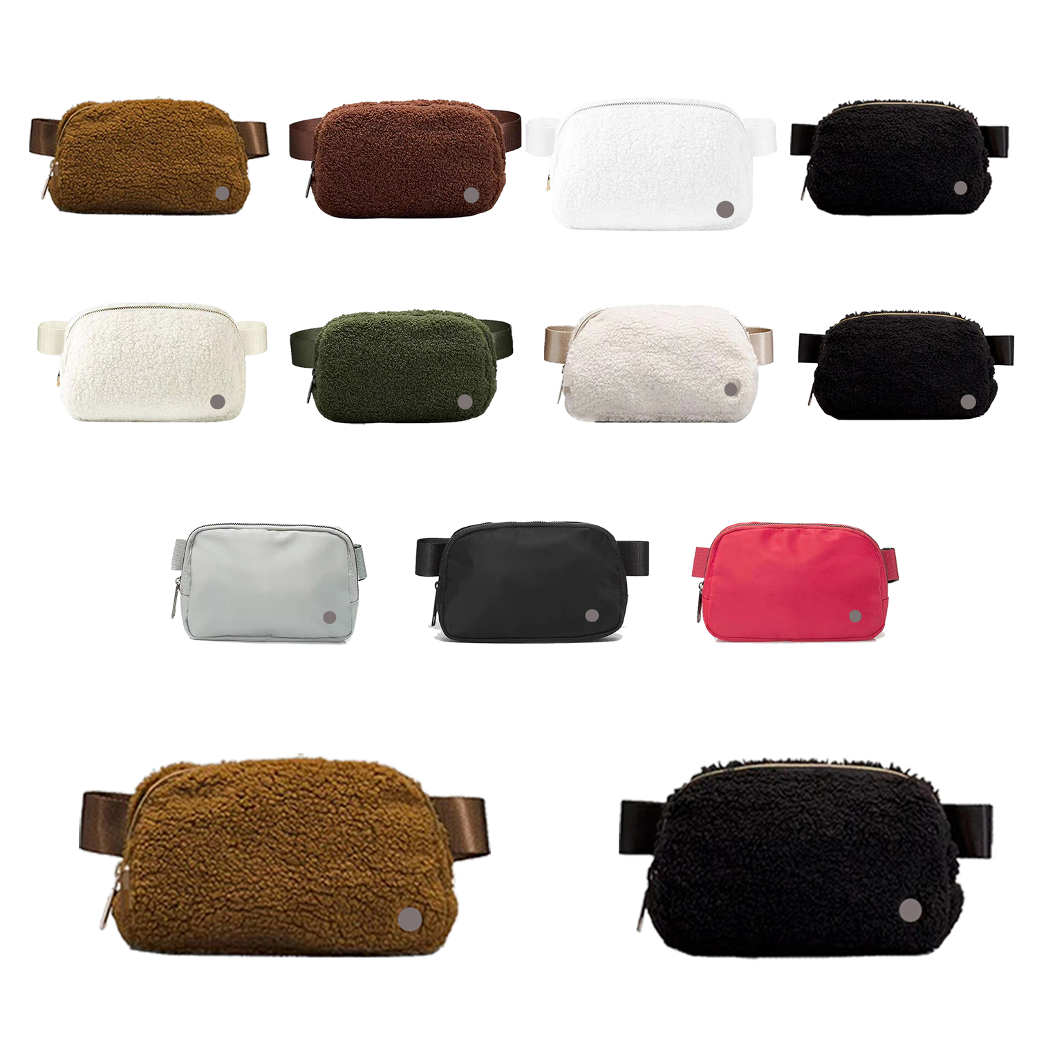 

2023New Nylon lulu Yoga everywhere Outdoor sport chest belt waist Bags fleece bag Luxury fanny pack womens mens Designers gym running Teddy bags wholesale wallets, Nylon-leopard print