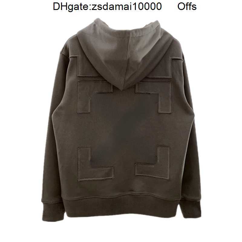 

OW mens hoody sweatshirt designer offs embroidered hooded sweater men women hip-hop loose oversize pullover coat large size 4xl 5xl, Black