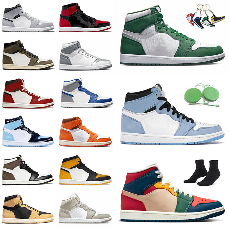 

Top Jumpman 1 University Blue Basketball Shoes Men Hotsale Sneakers 1s Trainers Sports Outdoor Multi Color Gorge Green Bred Patent Light Smoke Grey Stealth Women, 36-46 wolf grey aluminum