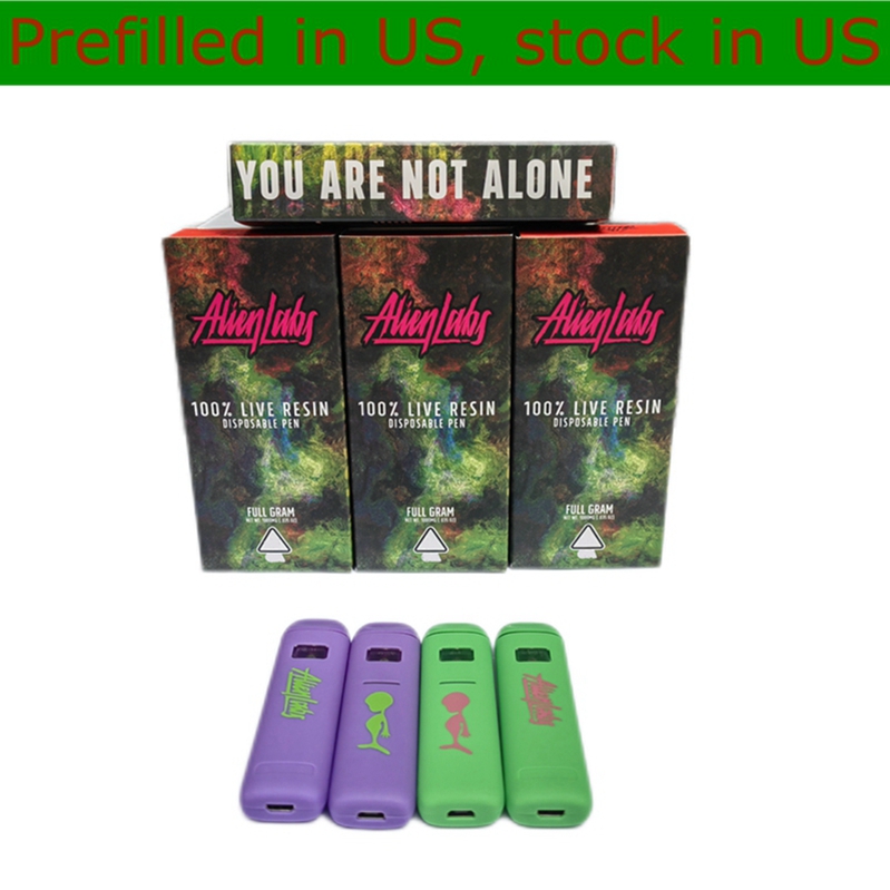 

Prefilled Alienlabs Disposable Vape Pen E-cigarettes Rechargeable 350mah 1.0ml Pods 10 Strains Stock in US