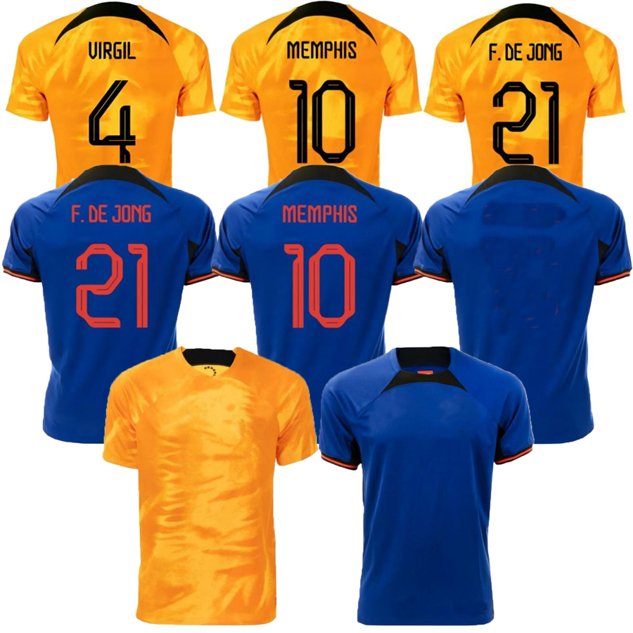 

22 23 soccer jerseys hOllaN d MEMPHIS DE JONG VIRGIL men kids kit football shirts uniform KLAASSEN BLIND DE LIGT WIJNALDUM netHeR lands maillot camiseta fans player, 2022 23 yellow home jersey kit (nederl..