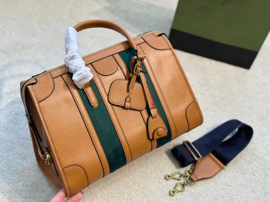 CC BAULETTO Handbag Ophidia Designer Duffle Bag Women Business Briefcase Canvas Strap Crossbody Shoulderbag Handle Handbags Red Green Web Trim Detac