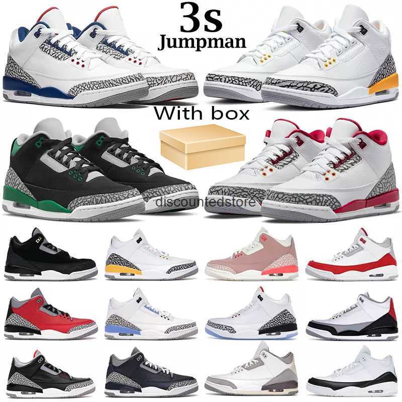 

With 3s basketball shoes Racer Blue men Cardinal Red Pine Green Hall of Fame Court Purple Laser Orange mens trainers outdoor sports