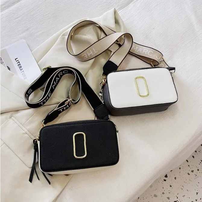 

Women039s Camera Bag New Fashion PU Texture Wide Shoulder Strap One Shoulder Crossbody Women039s Handbags1654089, Black