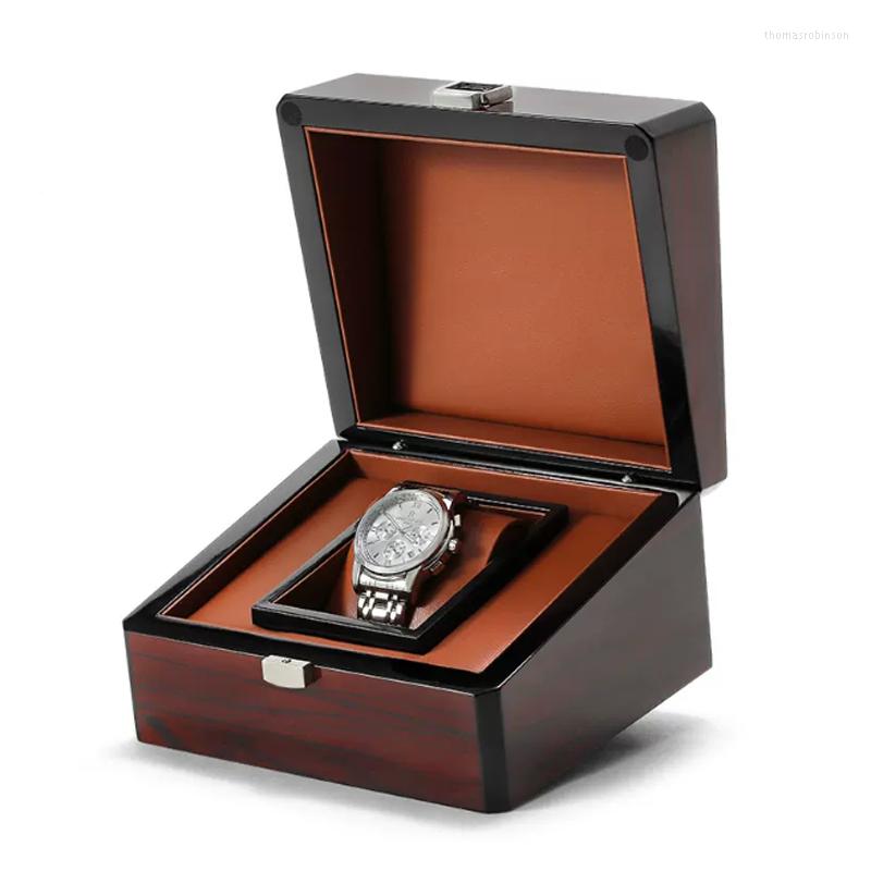 

Watch Boxes Wooden Box Bright Surface Wood Grain Exquisite High-grade Storage Packaging Display Gift