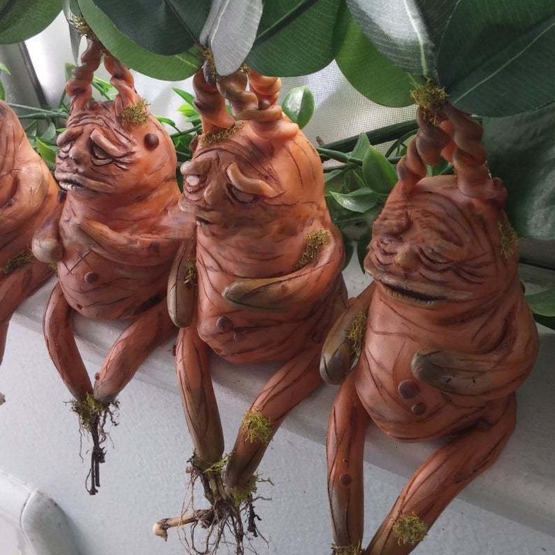 

Decorative Objects Figurines Mandrake Grass Resin Statue Landscape Ornament Art Figurine Crafts for Outdoor Living Room Bedroom Decoration 221208