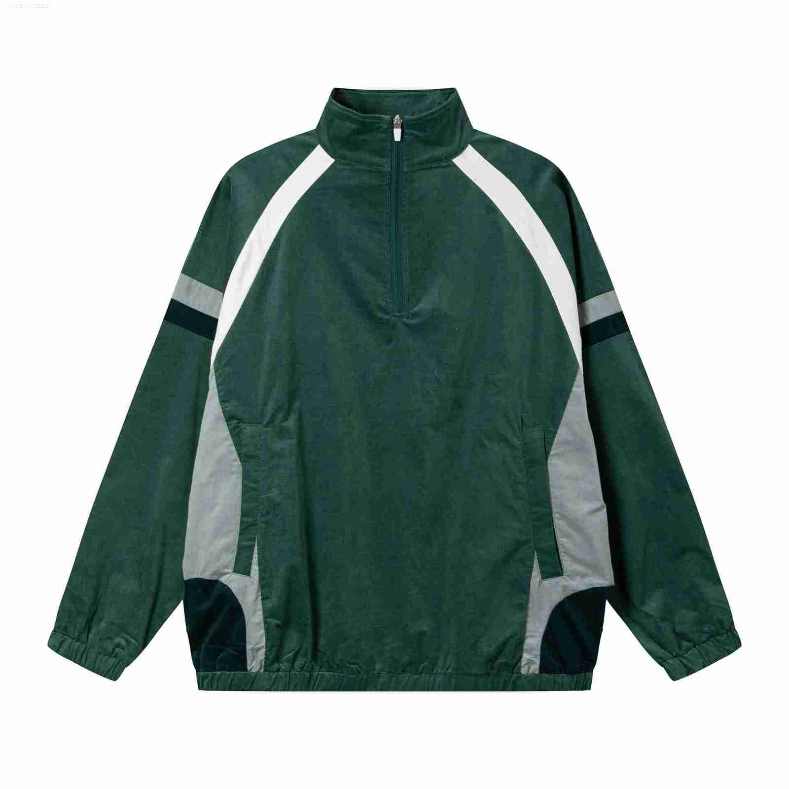 

Men's Tracksuits College Style Jacket Autumn Winter Bomber Outdoor Windbreakerjacket Casual Street Loose Patchwork Zipper Coat Coupled8xa, White