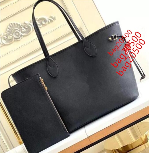 

Luxurys Designer Bag 2pcs Set Women Bags Handbag Shoulder Louiseity Fashion Viutonity Classic Naverfull Composite Lady Clutch Tote Bag Female Coin Purse Wallets, Black embossing 1
