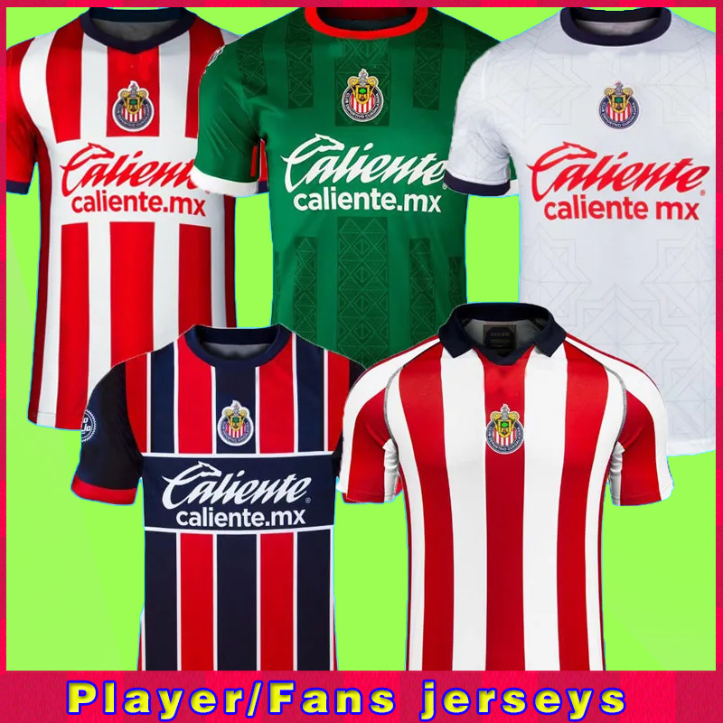 

2022 2023 2024 Chivas de Guadalajara Soccer Jerseys 23 24 Home Away Third Special Green Alexis Vega Luis Olivas 22 23 Camiseta de Futbol MEN WOMEN Kits Football Shirts