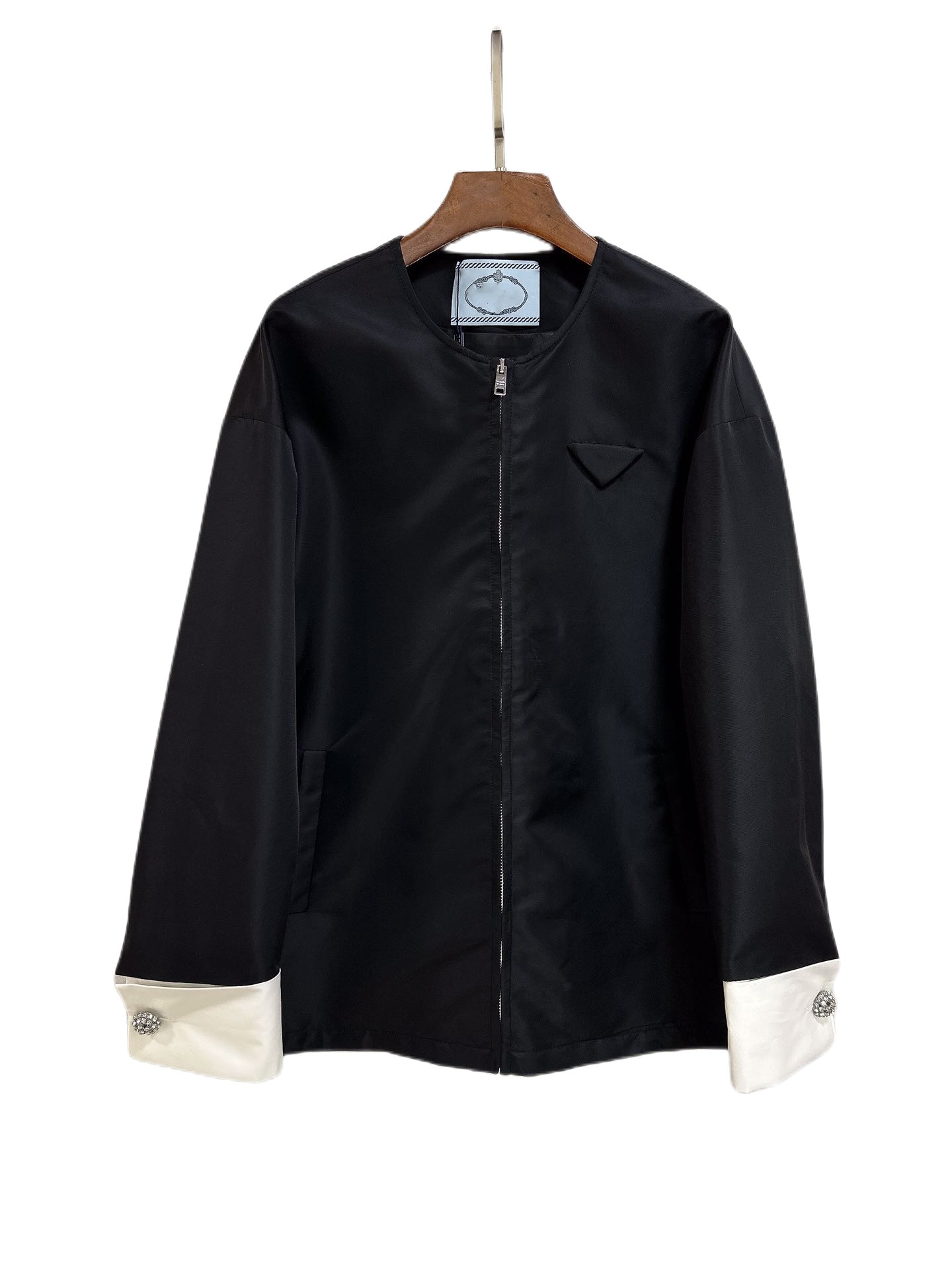 

Women' Outerwear & CoatsTemperament new detachable jacket jacket with cuffs, Black