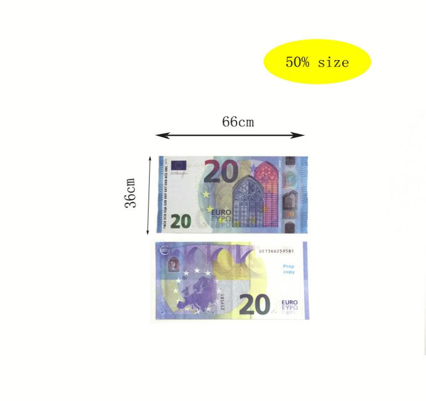 

50 size Prop Euro 10 20 50 100 200 500 Party Supplies fake money Movie money billets play Collection and Gifts home decoration ga3968874