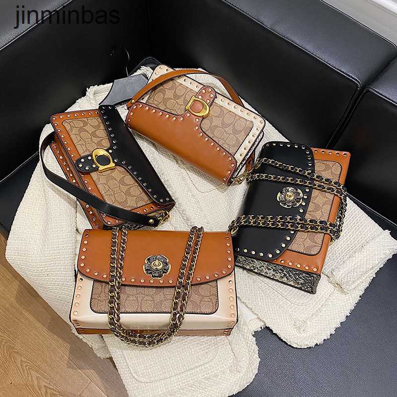 50% de réduction dans les magasins 2023 mode sac sac femmes nouvelle mode lettre impression une épaule bandoulière chaîne camélia sacs à main