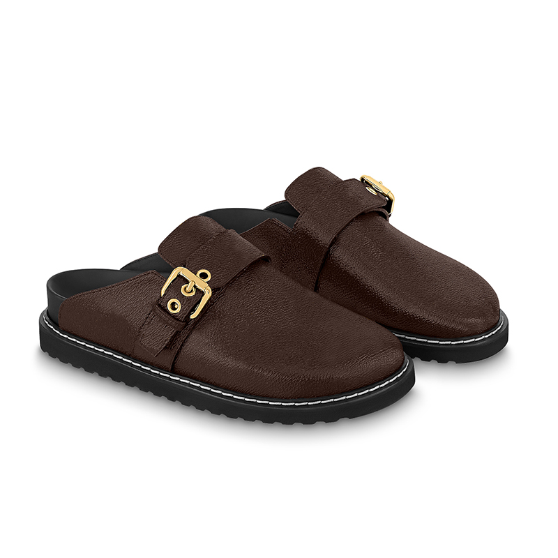 

Counter Quality Slippers Men Women Fashion Winter Summer Leather Shoes Wrapped Head Warm Plush 2023 New Easy Designer Sandals Slipper Slide Coupe EUR Size 35-45, Brown