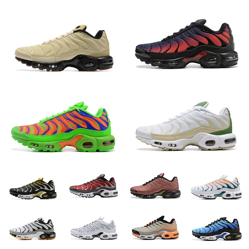 

Tn Mens Max Triple Black White Casual Shoes airmaxs Air Plus Trainers Seafoam Grey Pink Teal Volt Sail Gradient Midnight Navy Metallic Gold, H042