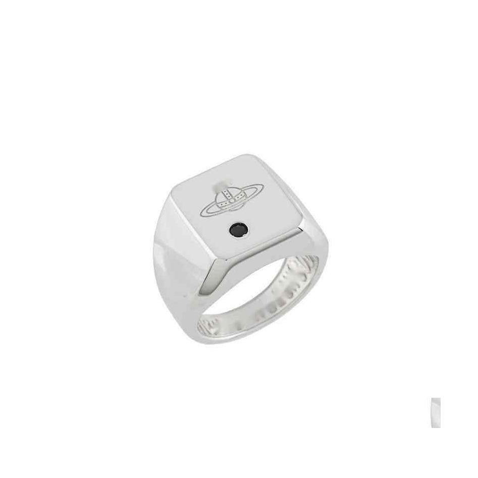 

Band Rings Selling Vivi Ring Tide Brand Vw Classic Band Rings Men And Women Punk Hip Hop Accessories High Quality Jewelry Valentines Dhof7