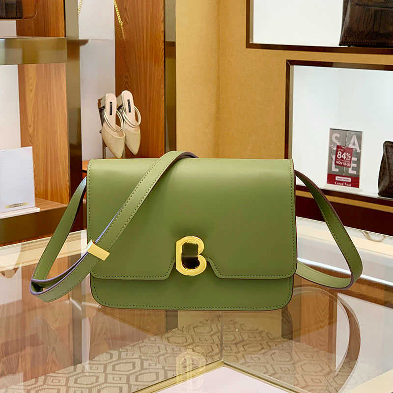 

Luxury leather shoulder bag women crossbody bags bbr designer messengerbag fashion letter buckle clutch lady square flap purse, Red