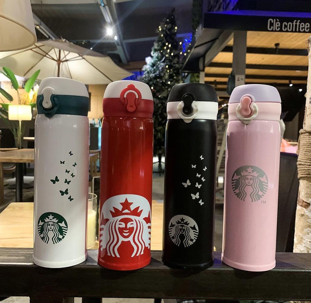 

Tide Brand Water Bottles New 2022 Butterfly Starbucks Insulation Cup Classic Pattern NS Korean Version Largecapacity Stainless St6379175, Multi