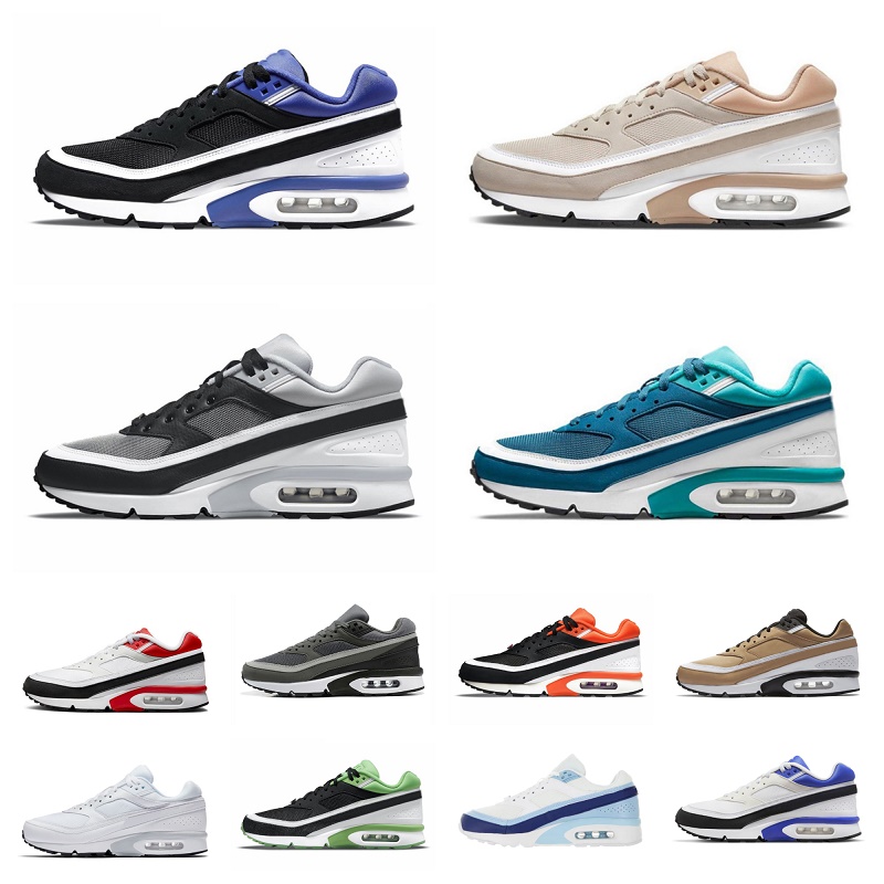 

2023 Airmaxs Max BW Casual ShOes Mens Women Air OG Marina Textile Black Emerald Persian Violet Flax Grey Green vachetta tan Blue Cap Cream Designer Sneakers Trainers, Bubble package bag