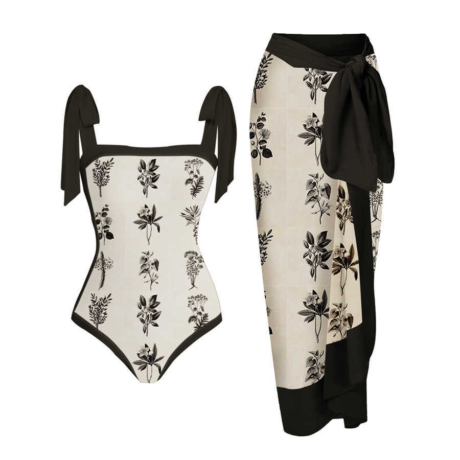 

Swim Wear Printed Lace Up Chic One Piece Swimsuit Tankini Women Swimming Suits Swimwear Patchwork 2022 Luxury Shorts Bourkini Surf Wear T221208