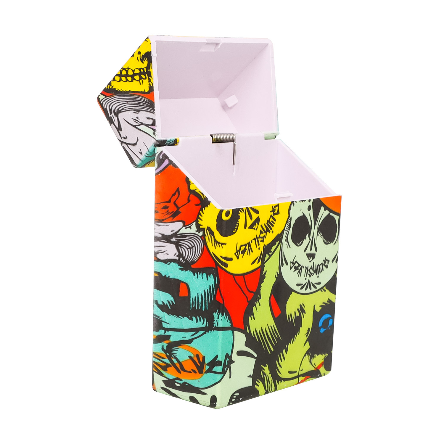 

Cigarette case Smoking Accessories Tobacco Spring-open semi-automatic plastic Cigarette Water transfer Cases