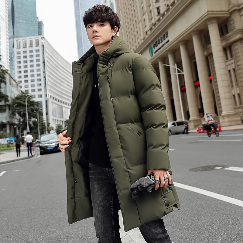 

Men s Down Parkas Winter Casual Classic Long Style Thick Jacket Coat Outwear Hooded Male Pockets Waterproof Jackets Parka 221208, Green