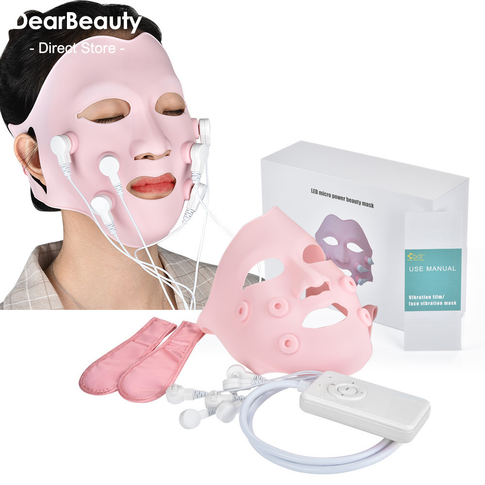 

Face Care Devices Mask Massager LED Light Therapy Vibrating Wrinkle Remover Skin Lift Beauty Appliance Tool Instrument 221208
