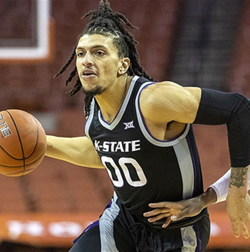 

James Basketball Youth Basketball Jersey Stitched Kansas State Wildcats Keyontae Johnson Markquis Nowell David N'Guessan Tykei Greene Cam Carter Ant, White wildcats