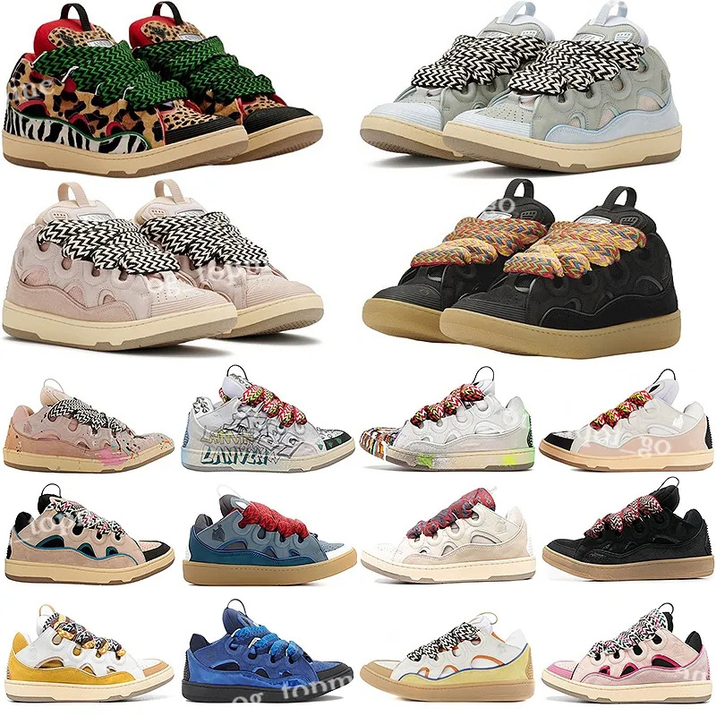 

Designer Mesh Shoes Boot Men Women Laceup Extraordinary Sneaker Embossed Leather Curb Sneakers Calfskin Rubber Nappa platformsole Shoe, Item#1