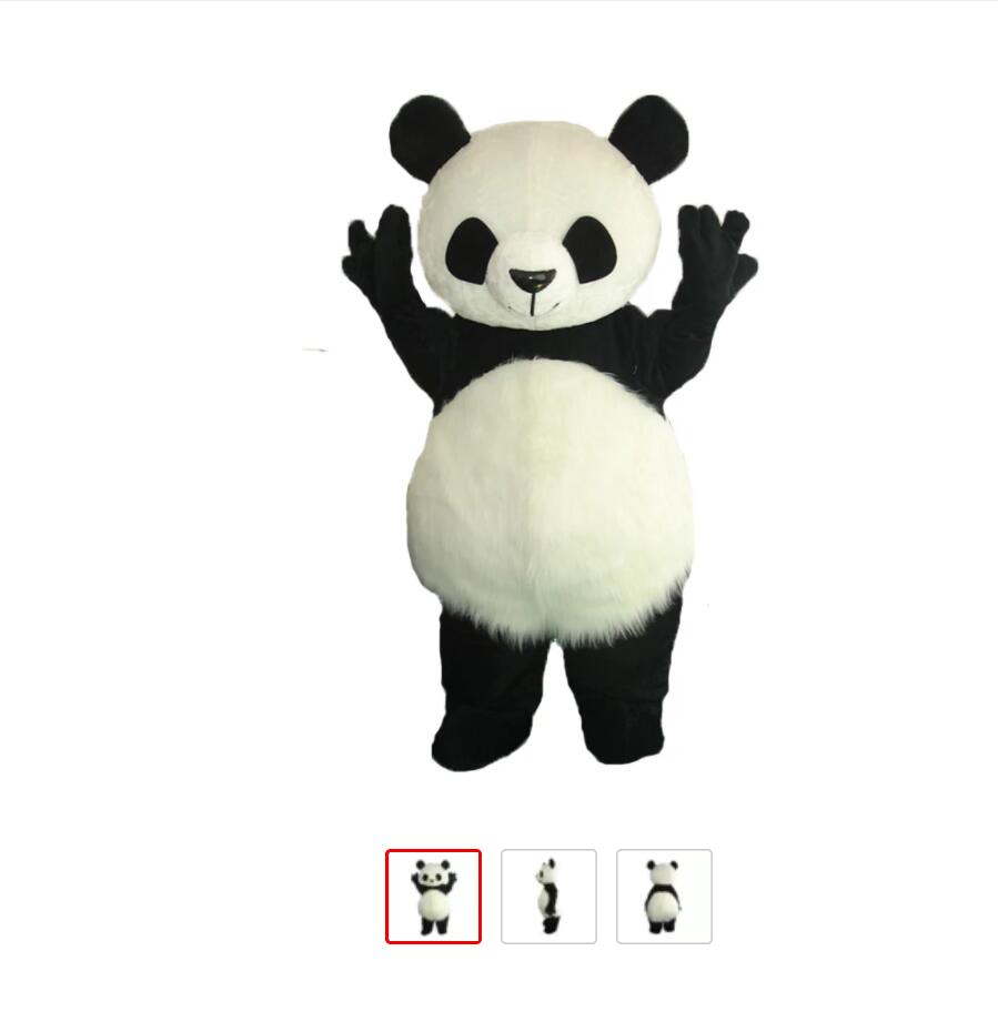 

High Guality Panda Mascot Costume Halloween Funny Bear Animal Adult Size dreamdesigner2019, As pic