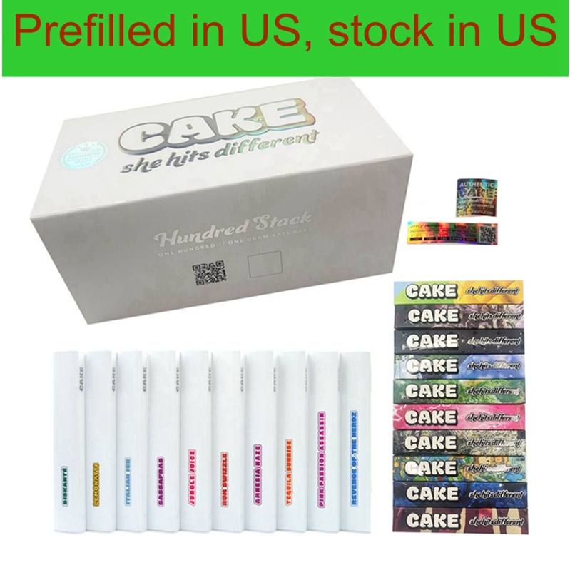 

Prefilled Cake G4th Disposable Vape Pen E-cigarettes Rechargeable 280mah 1.0ml Pods 10 Strains Stock in US
