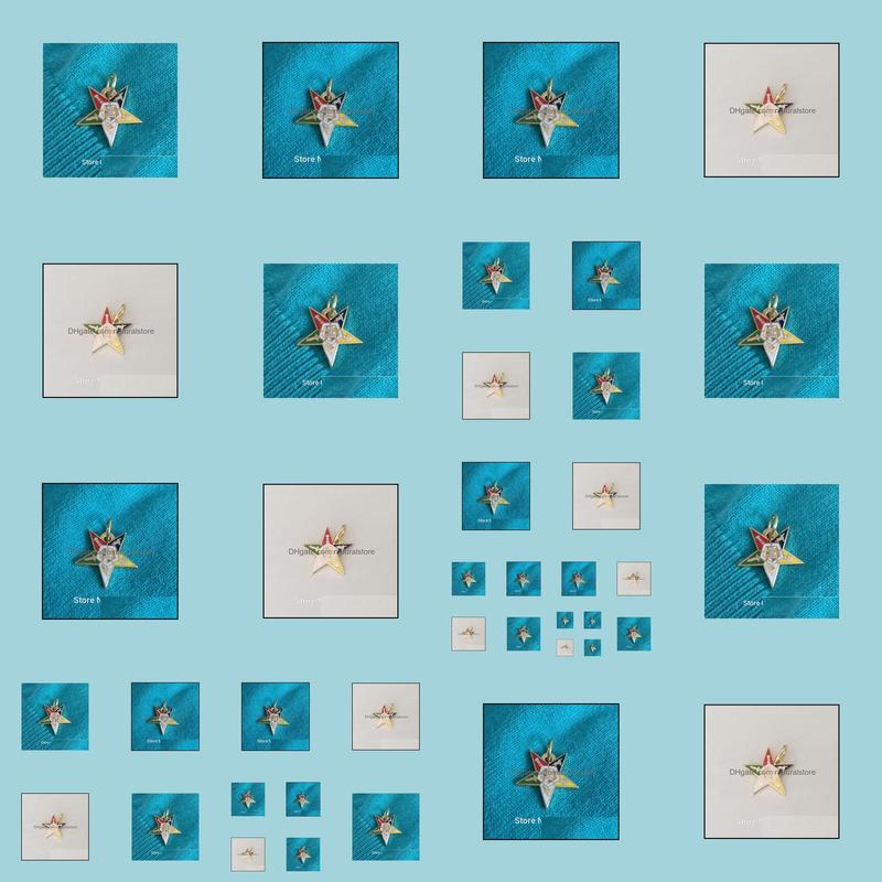 

Pins Brooches 10Pcs Masonry Enamel Metal Craft Gold Color Order Of The Eastern Star Lapel Pin Jewel Custom Masonic Pendant Charms D Dhrnu