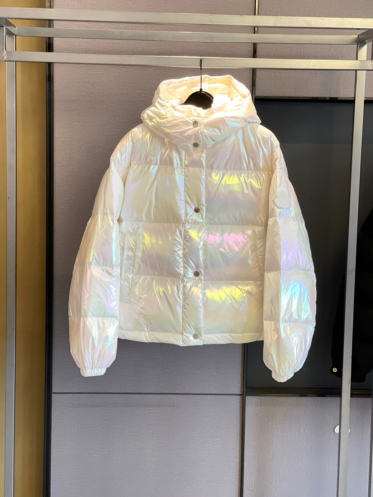 

Plus Size puffer jacket Womens down coat Stylish bomber style slim bodice thick trench pocket Extra large warm casual outdoor white, Y100