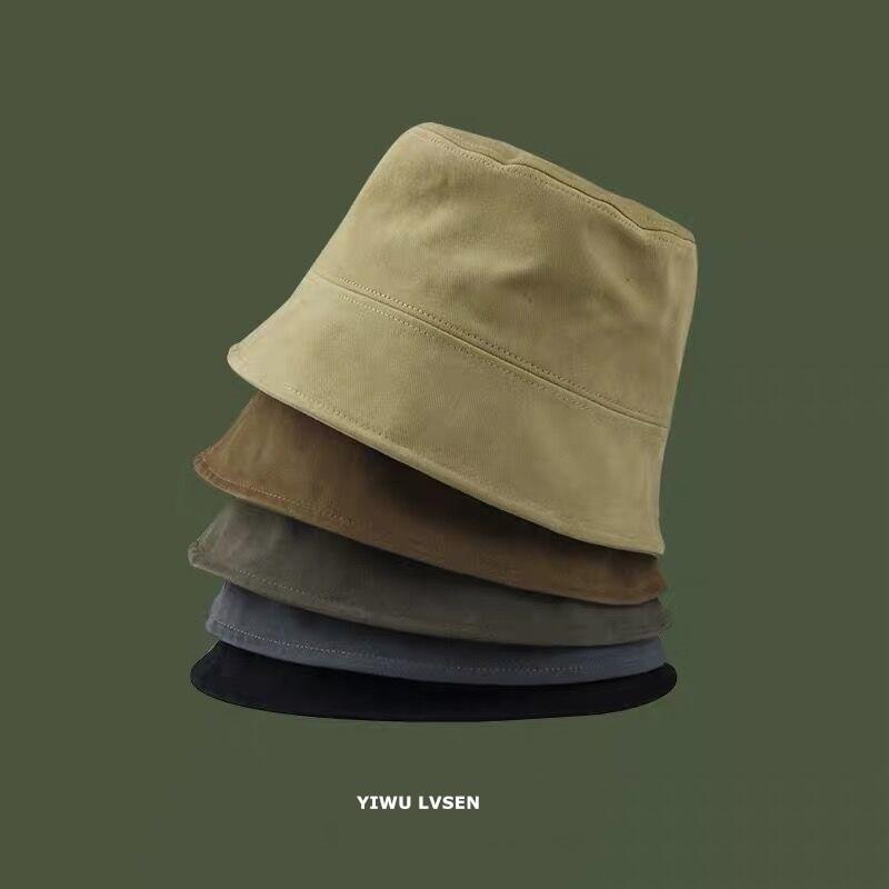 

Berets Brushed Fabric Bucket Hat Women Panama Winter Autumn Warm Solid Streetwear Folding Travel Sun Cap Big Wide Visor Vintage Fla