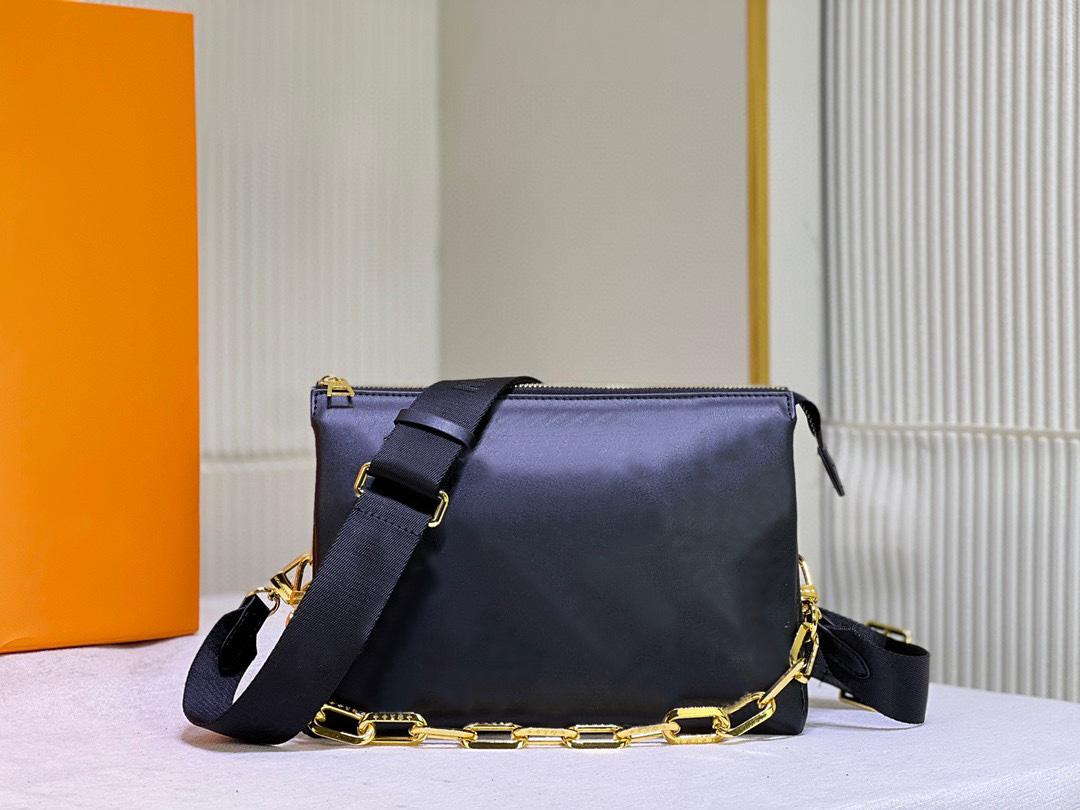 

Pillow Bags Baguette PM coussin Women Embossing Soft Black white Zipper Sheepskin Chains Leather Shoulderbag superior quality