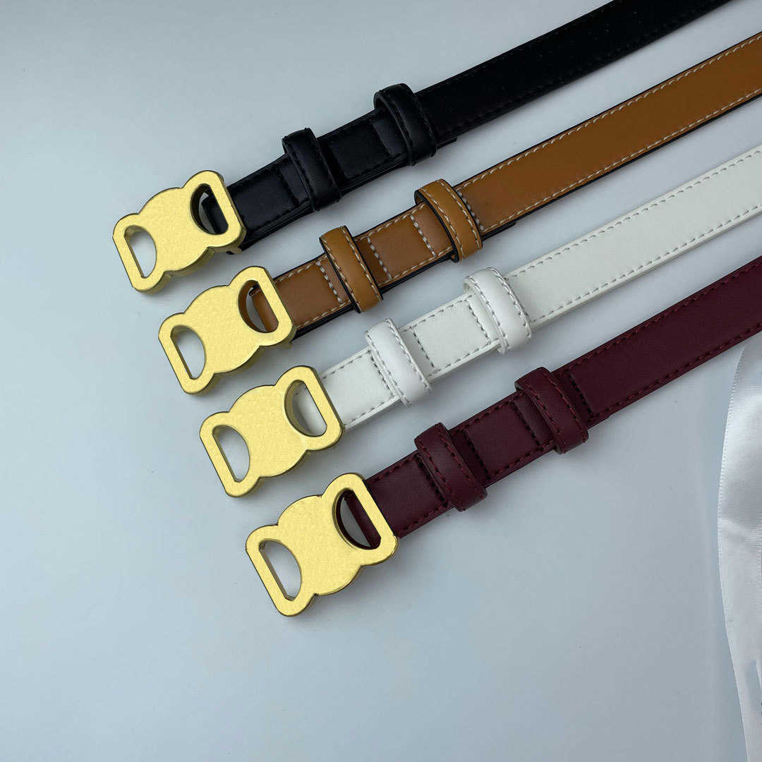 

Fashion Brand Belt Smooth Buckle Belt Retro Design Thin Waist Belts for Men Womens Ladies Width 2.5CM Genuine Cowhide 4 Color Optional High Quality, As pic