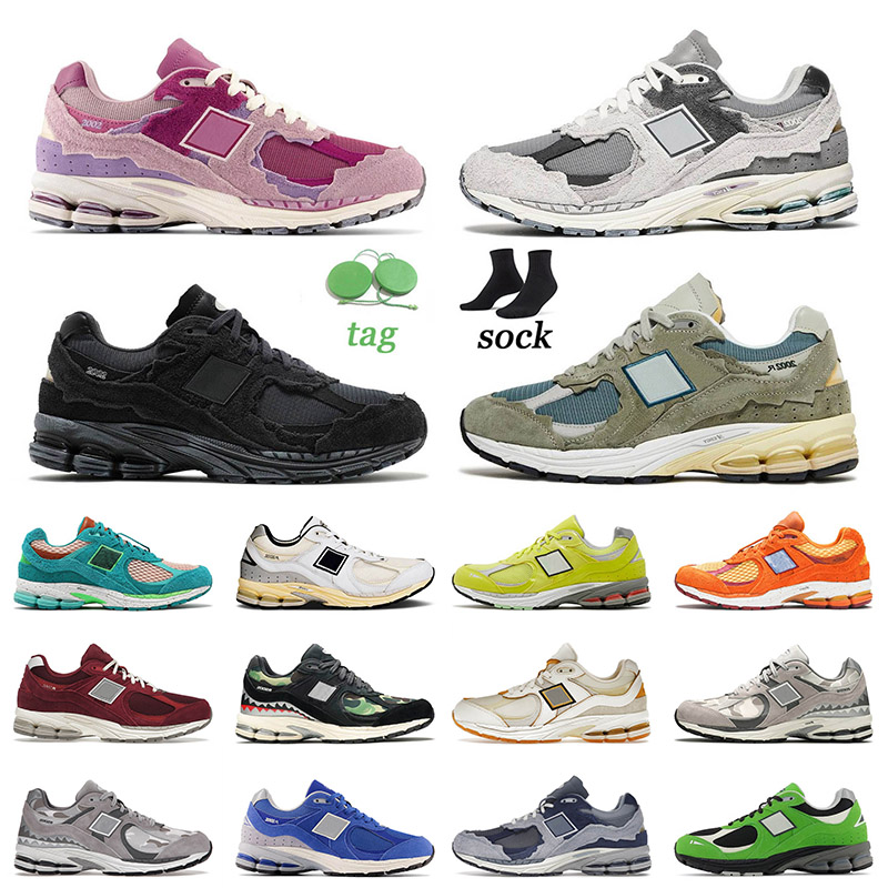 

2023 Designer 2002R BB2002R Men Casual Shoes Protection Phantom Rain Cloud Pack Pink Ahtletic Sneakers Camo Black 2002 R Trainers Runners 36-45, C16 black camo 36-45