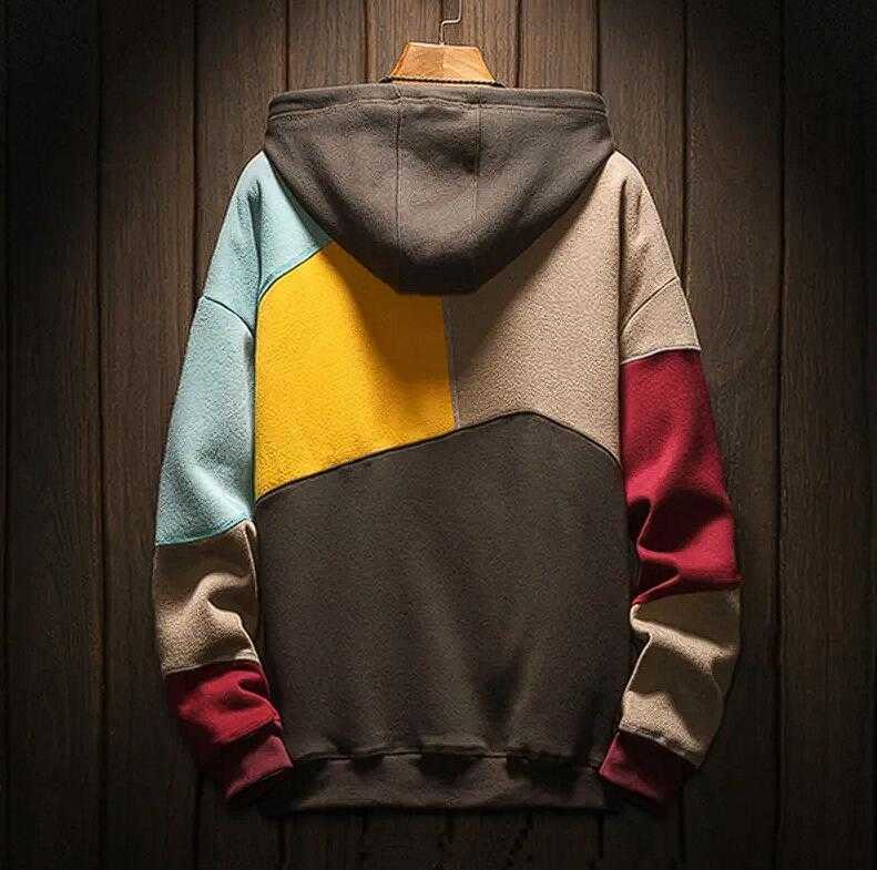 

Hoodies Sweatshirts April Mens Mens Hoodie With Fur Plus Size Patchwork Contrasted Color Casual Hooded Shirt Men Pullover Hip Hop Hoody, White