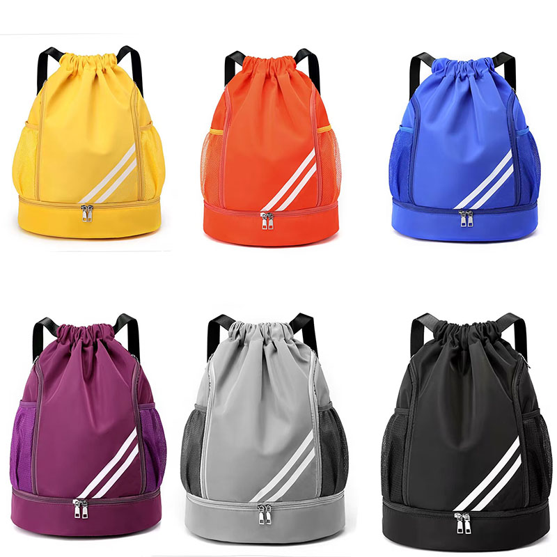 

New storage large capacity backpack bunches draw rope backpack sports fitness basketball swimming waterproof travel bag, 01